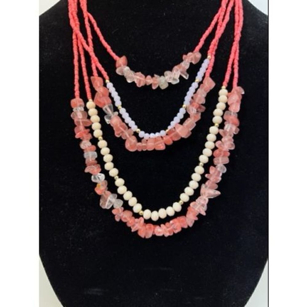 Boho Multi Layered Necklace - Picture 3 of 10